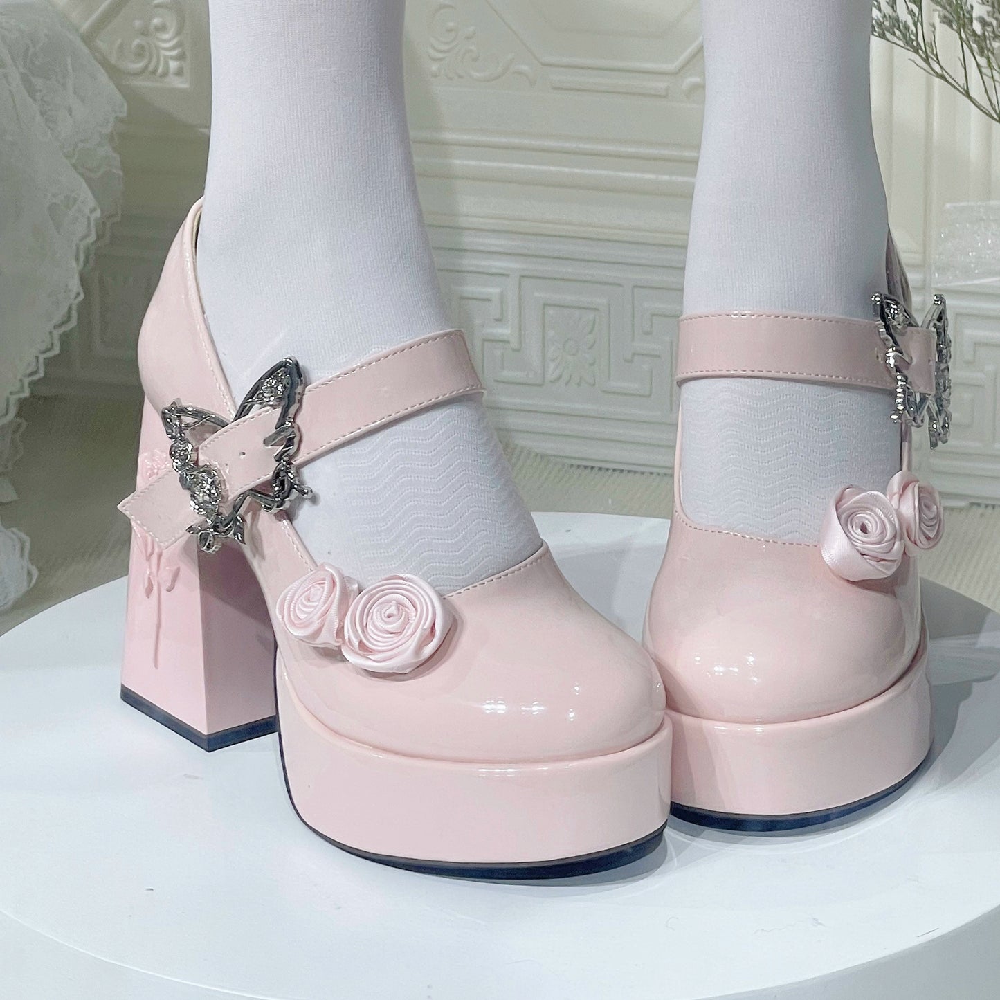 フローティングドリームランドプラットフォームブロックヒール