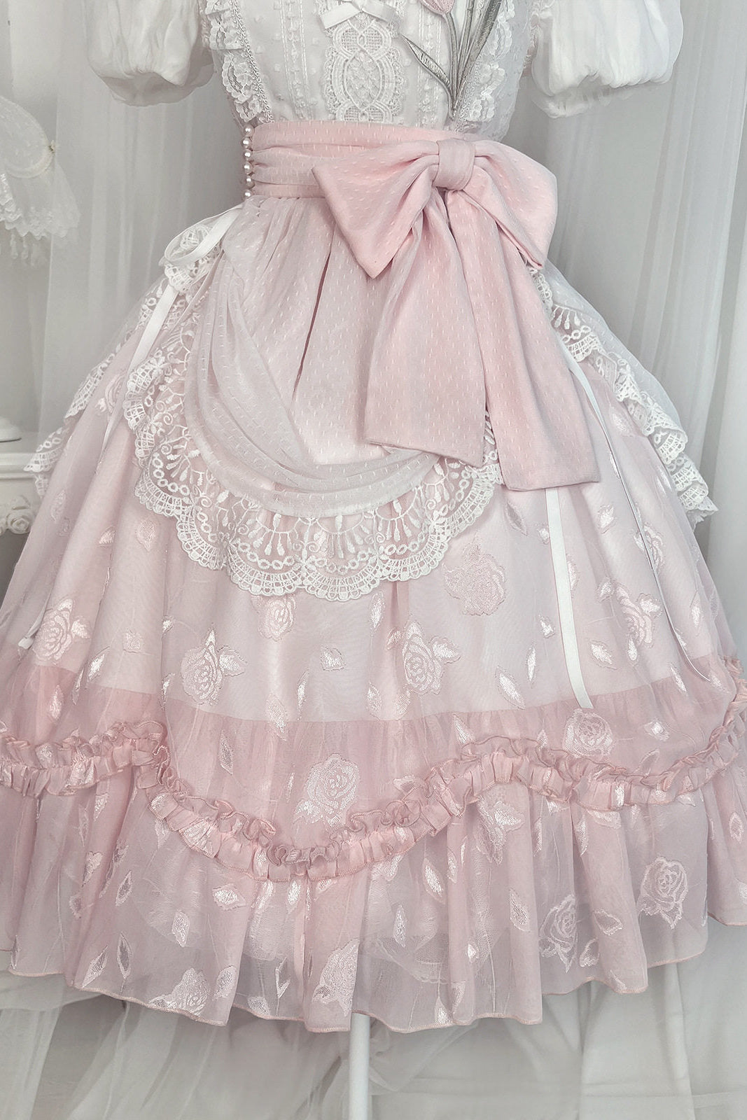 薔薇とチューリップのプリンセスドレス