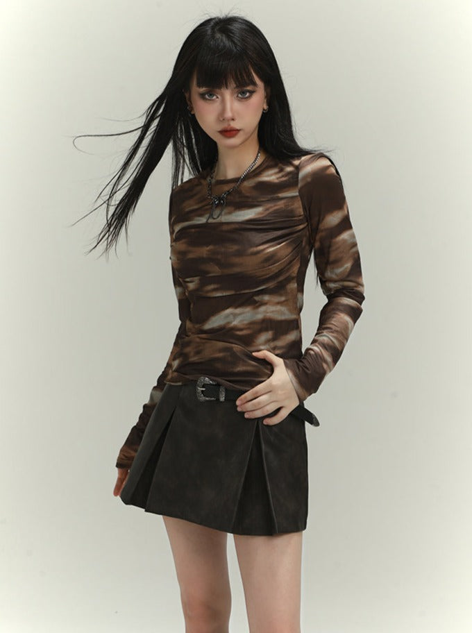 American Tie Dye Mesh Tops