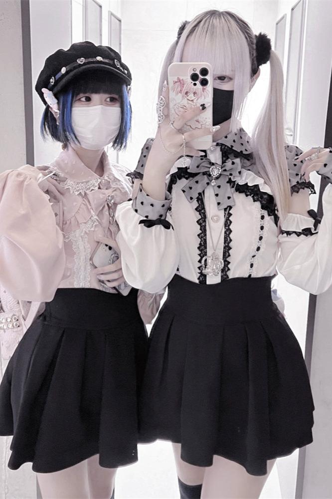 【予約商品】レースリボンオフショルダーシャツ