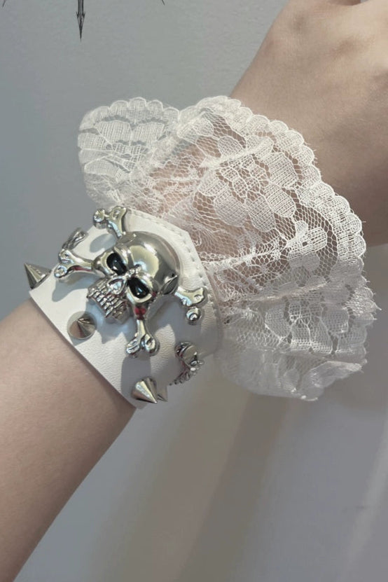 Dark Punk Goth Lace Bracelet