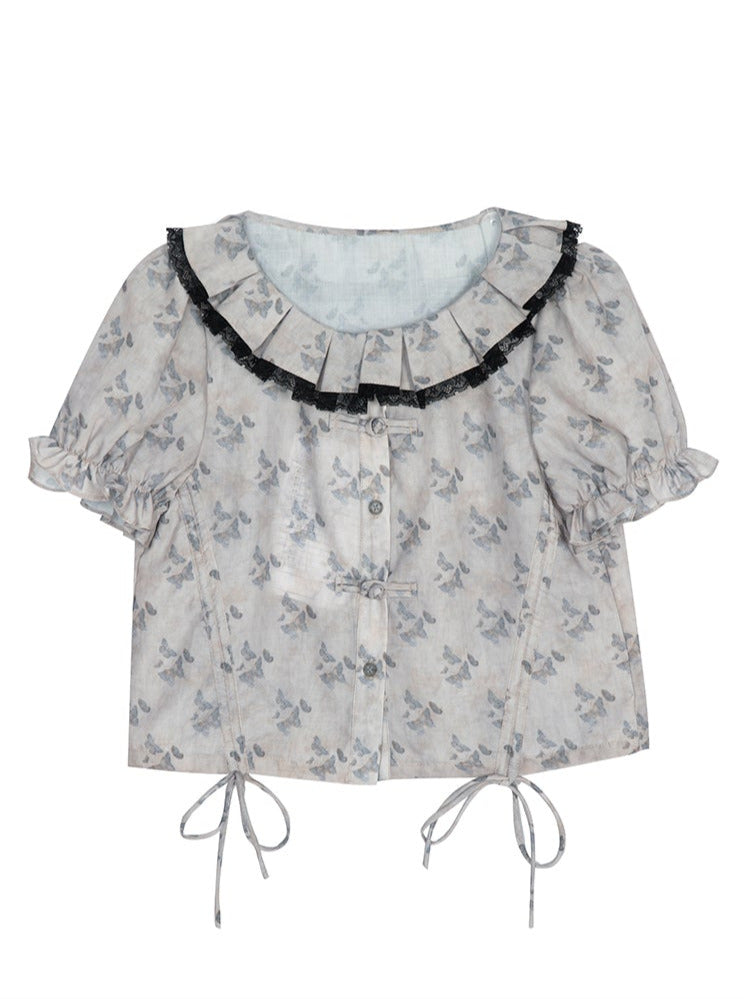 Chinader Kubata Fried Fly Title Colard Rost Top & Skirt Setup