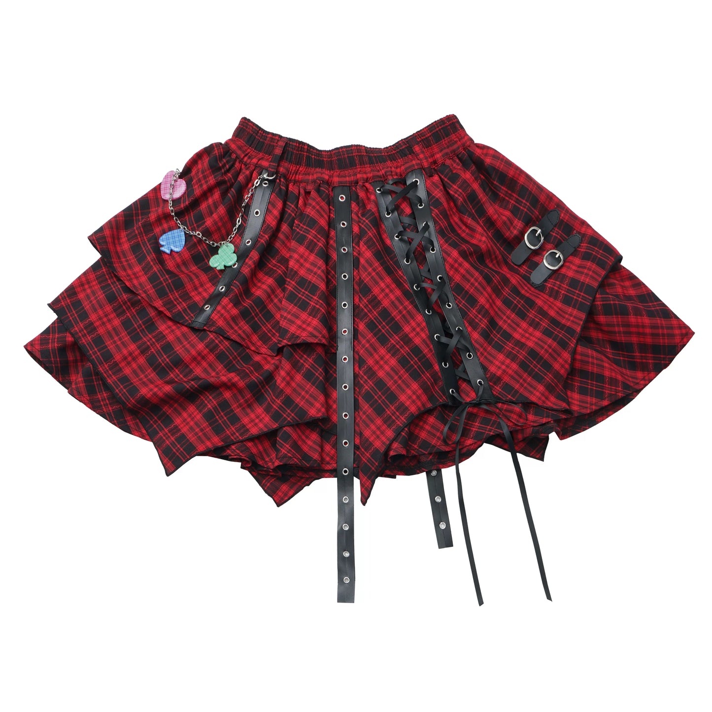 Gotischer karierter Punk-Minirock