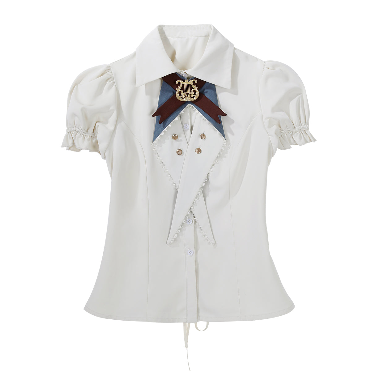 【予約商品】英国風カレッジシャツ+スカート+ベルト