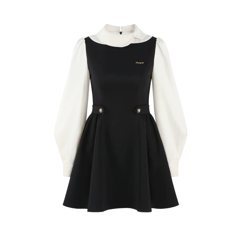 Elegantes Hepburn-Kleines-Schwarzes-Kleid
