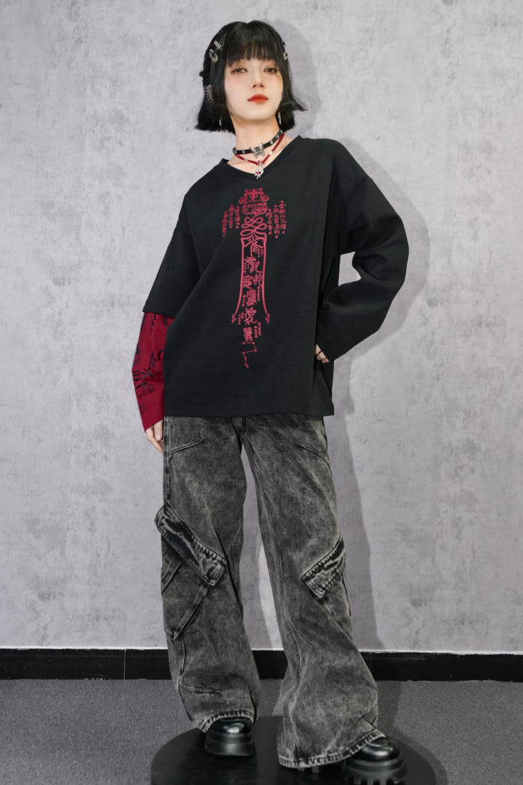 China Personalized V-Neck Top