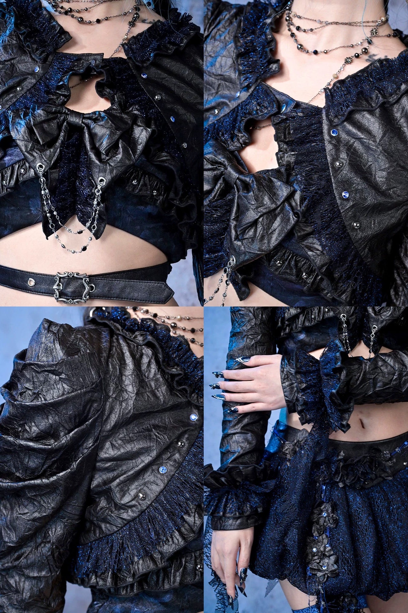 Shiny Punk Short Top