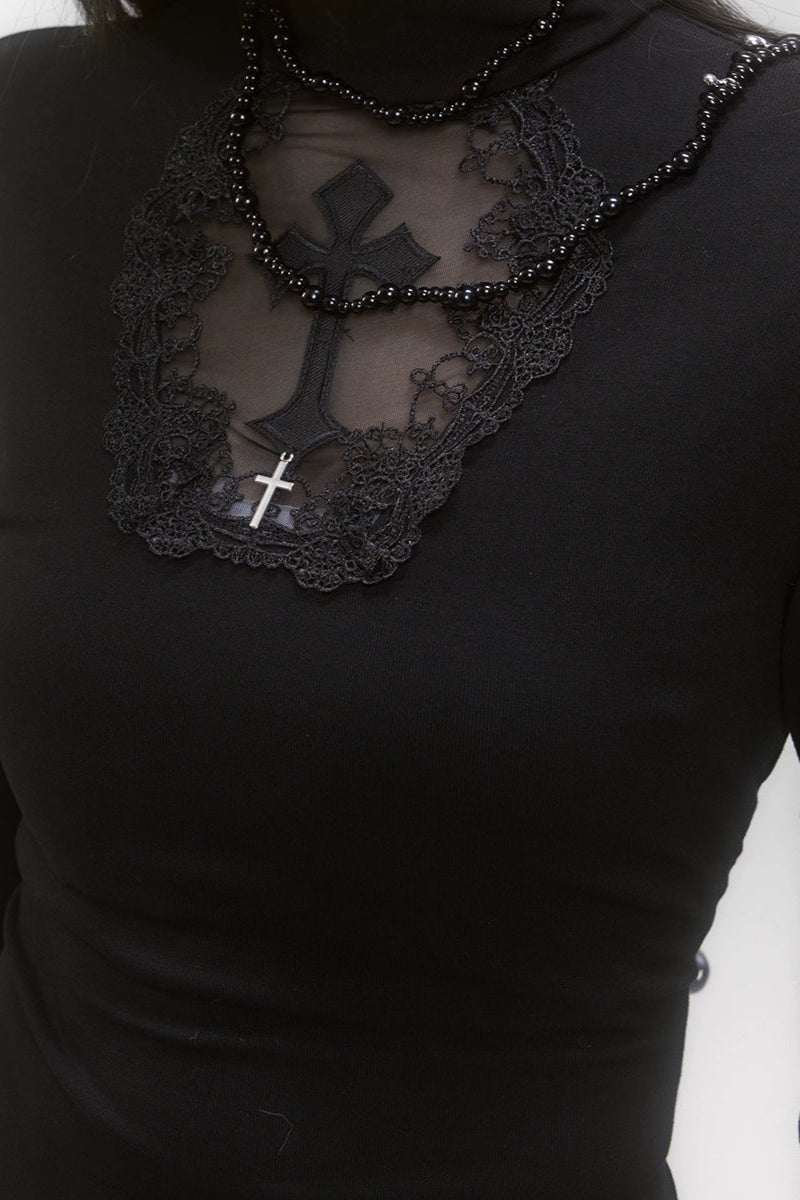 クロスハイカラースリムインナートップス