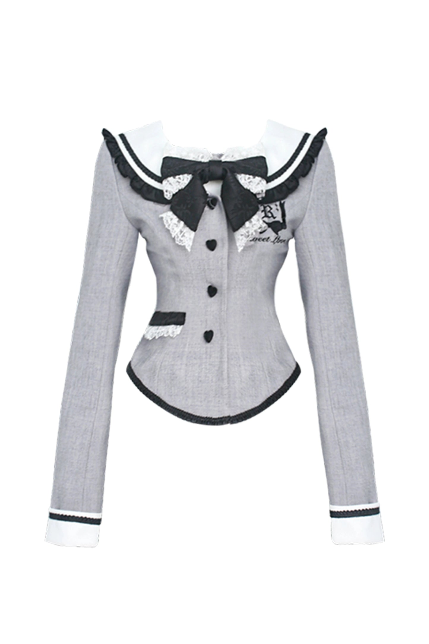 Dark sweet girly top + cake skirt