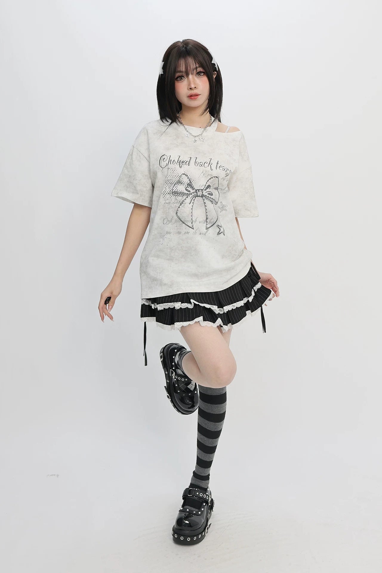 リボンルーズトップス