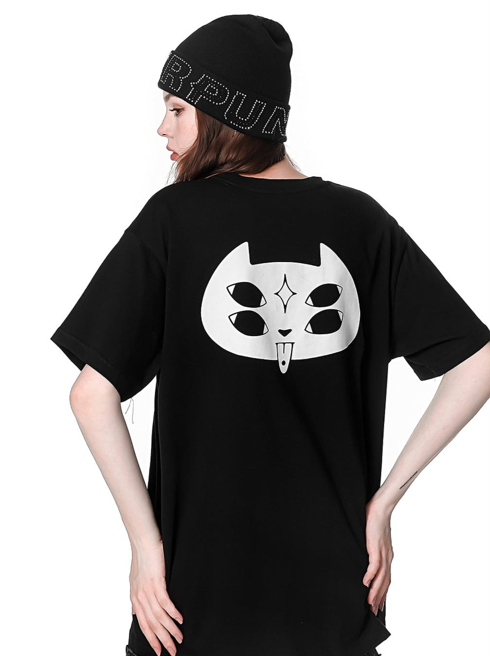 ダークスタイルパンクホットダイヤモンドニット帽