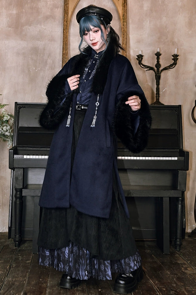 ゴールドスレデッドフリースコート