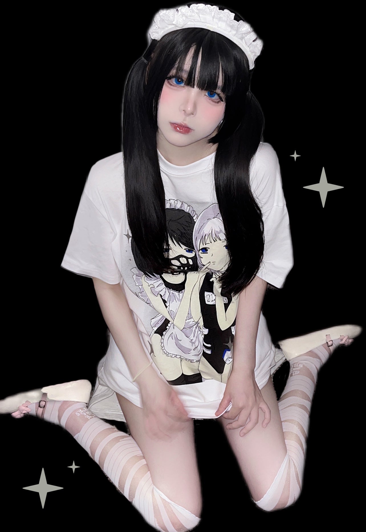 사브칼프린트T샤츠