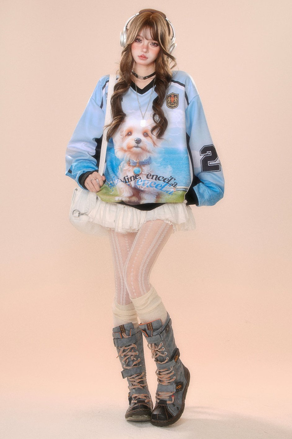 ネックレイジースタイルルーズスウェット