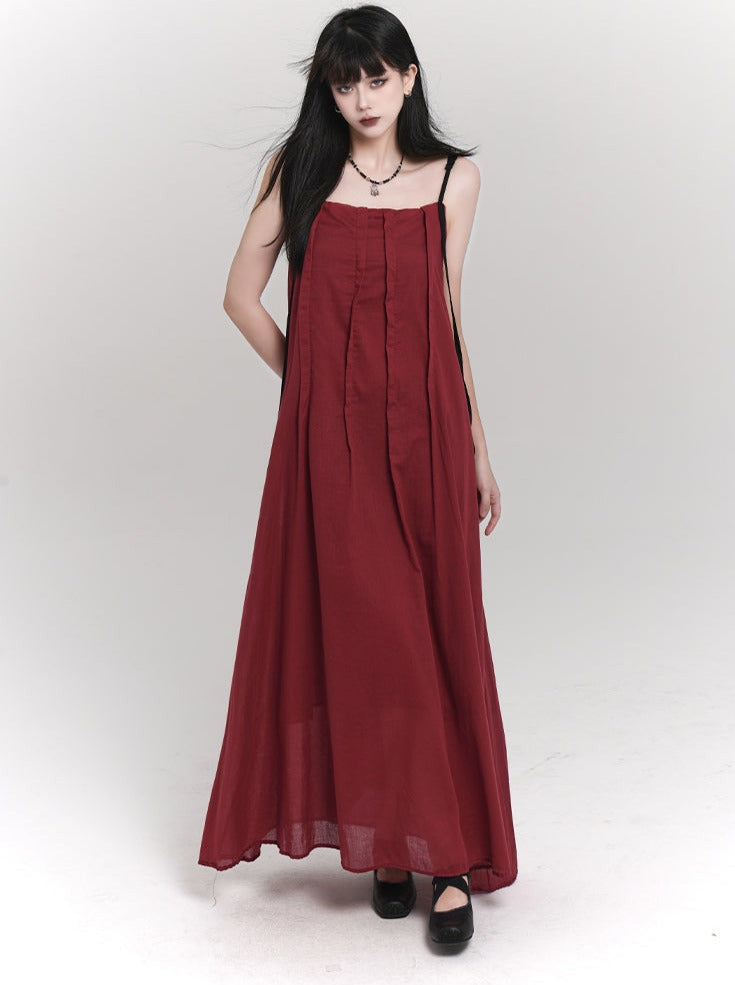 Dunkles Over-Camisole-Kleid