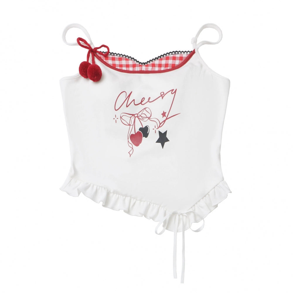 Sudadera con capucha Cherry Wind + Camisola + Falda