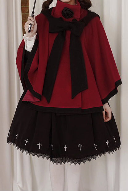 【予約商品】ローズクワイアケープコート+フーディーリボン