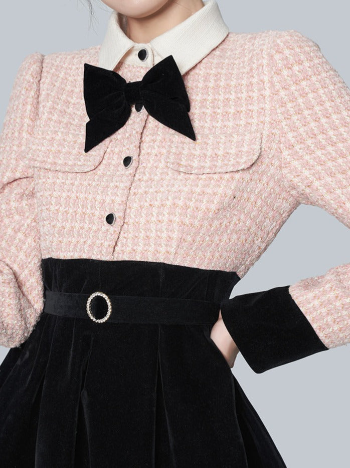 French Girly Tweed Dress