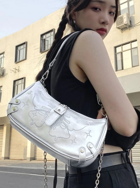 Butterfly design belt mini 2wey bag