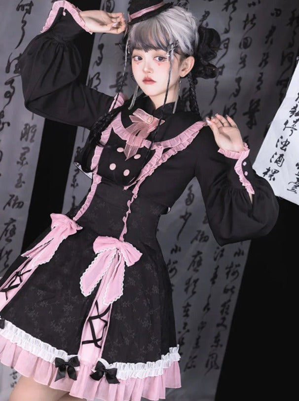 China Light Roose Cart Kleid