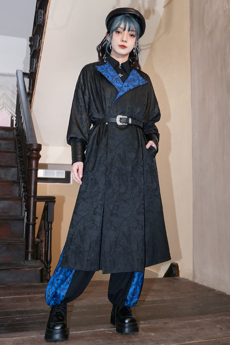 Manteau long mode et design chinois
