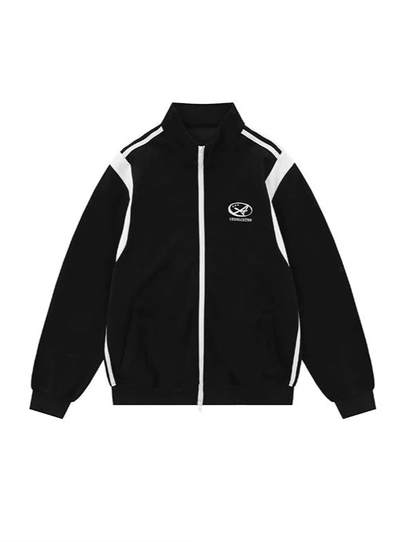 College Style Retro Stand Collar Slim Short & Regular Jacket