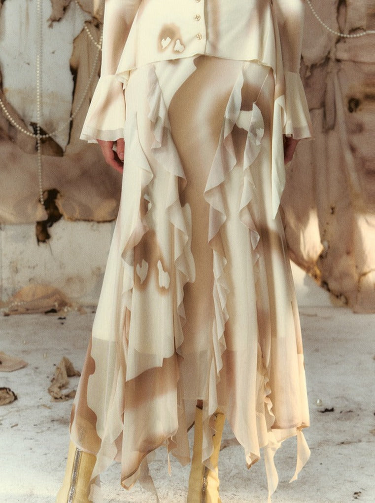 아지트 탑 + 피쉬테일 롱 스커트