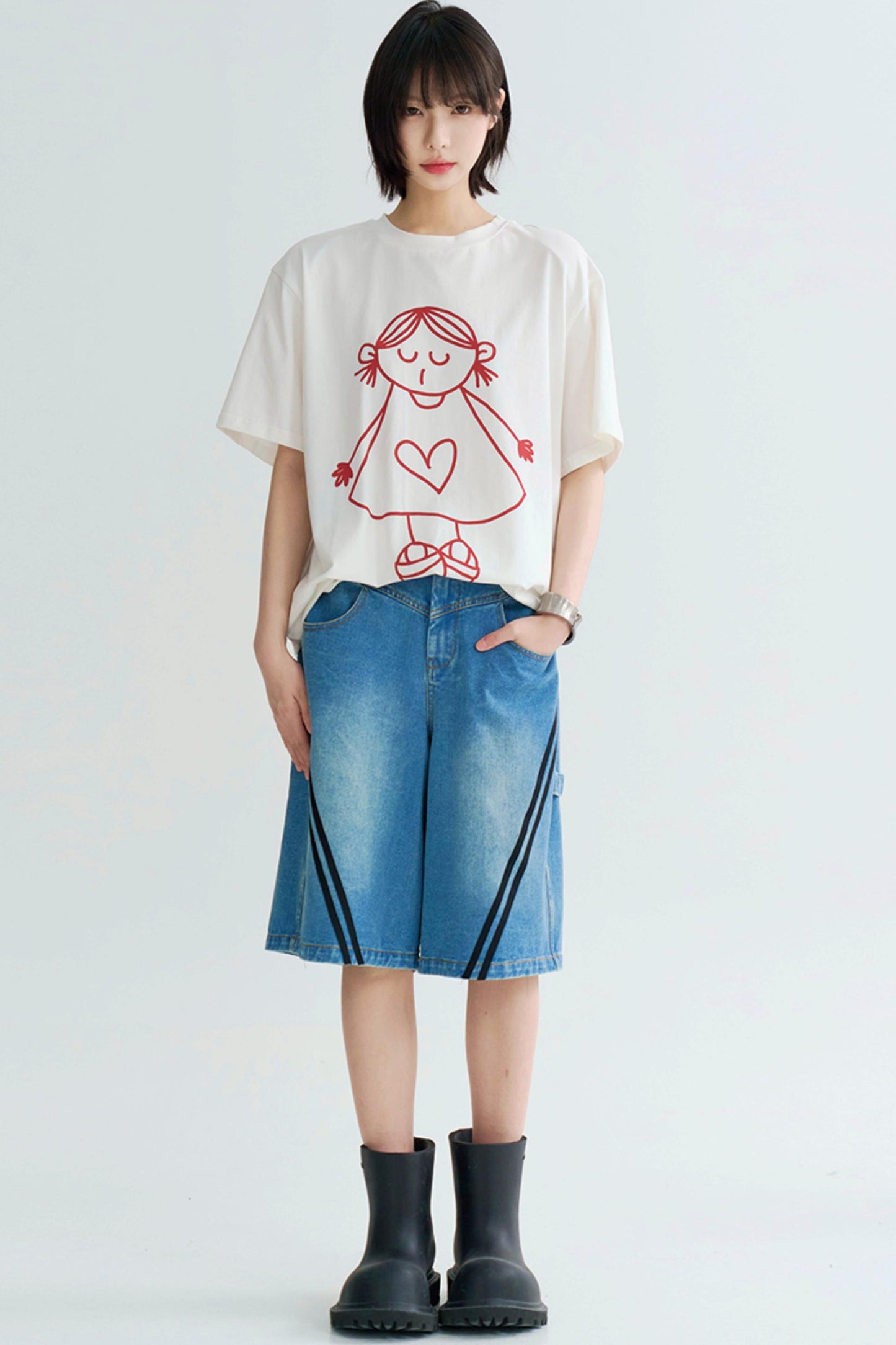 Cute Print Couple Tee Shirts