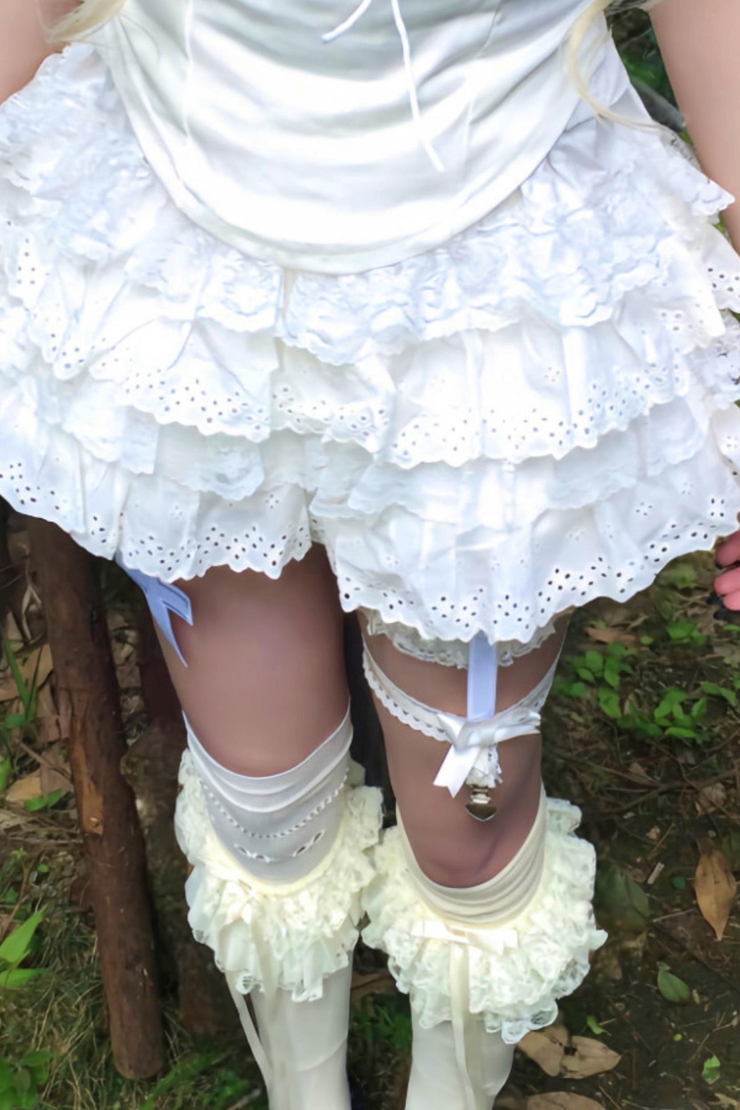 Lace Patchwork Top + Tiered Skirt