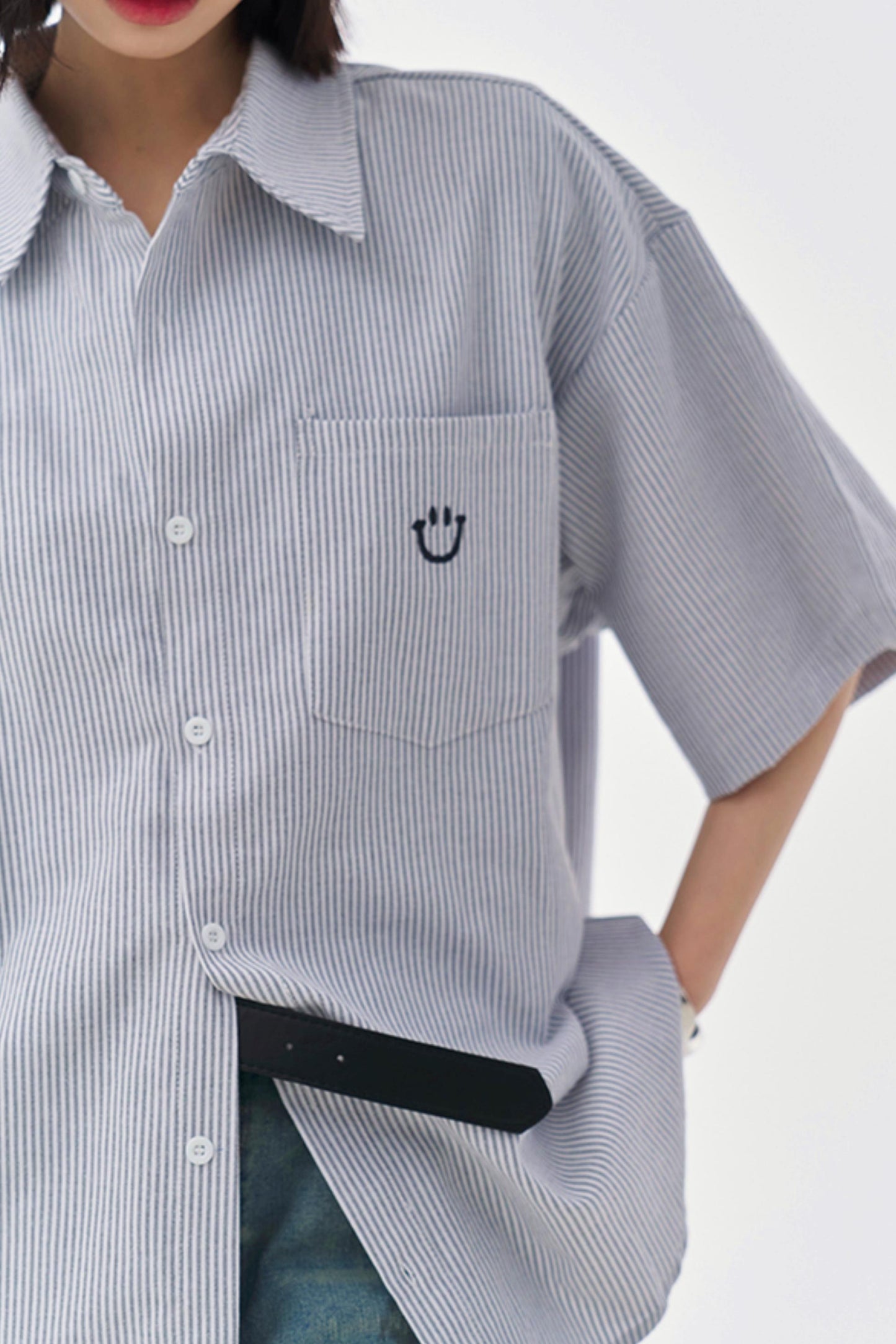 Mode Loose Striped Shirt