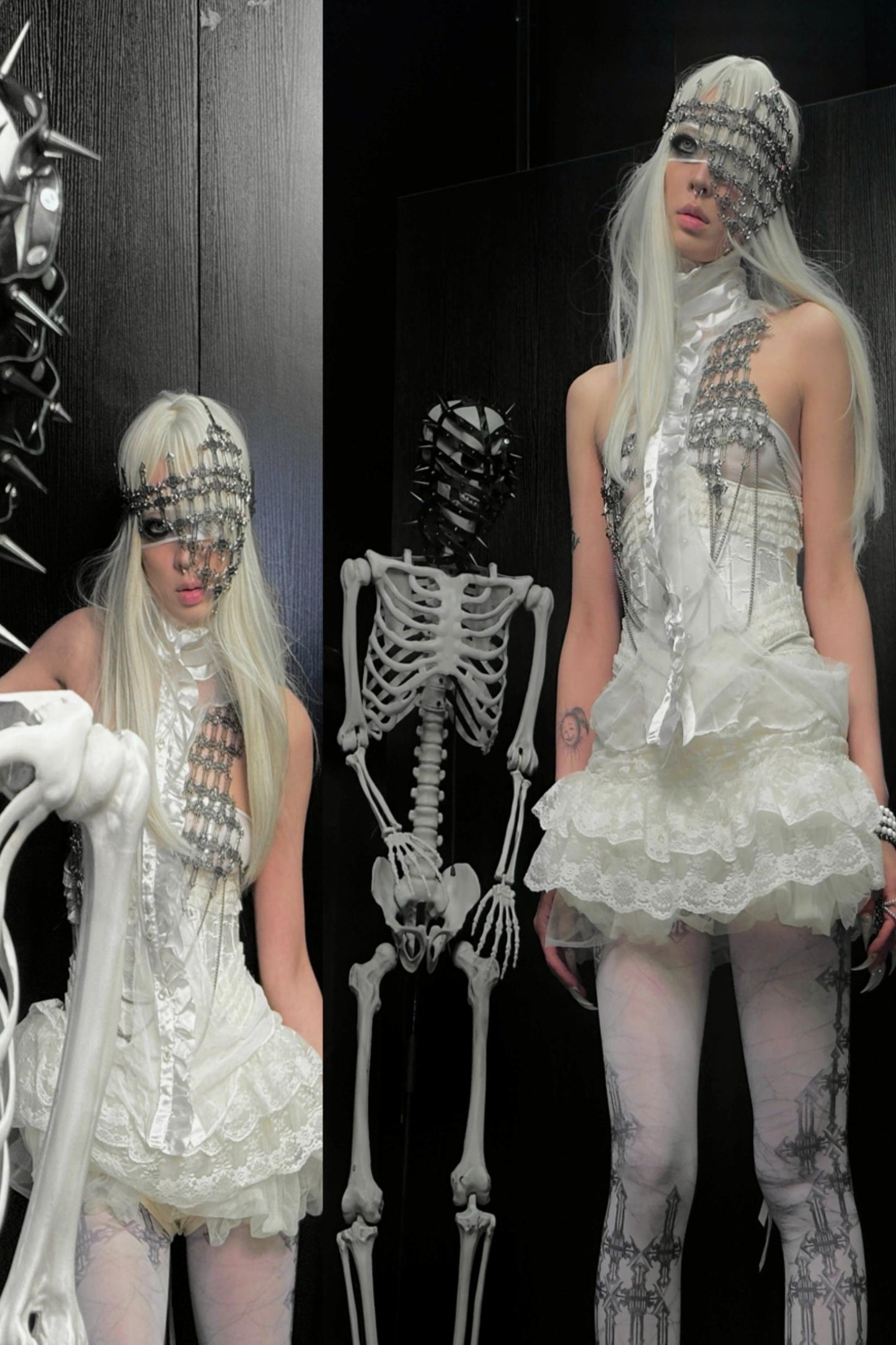 Dark Cross Gothic Tights