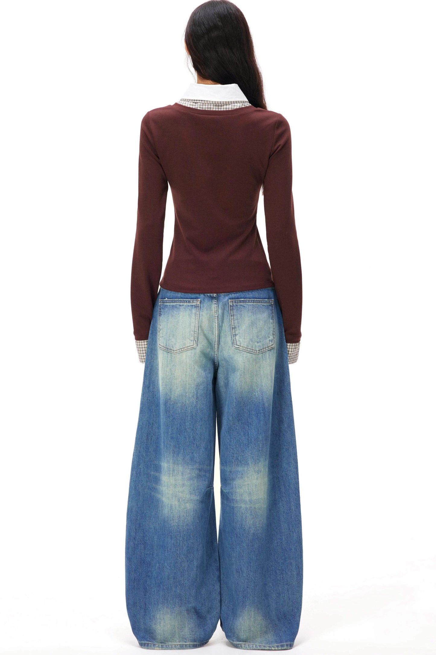 Retro Knit Patchwork Top