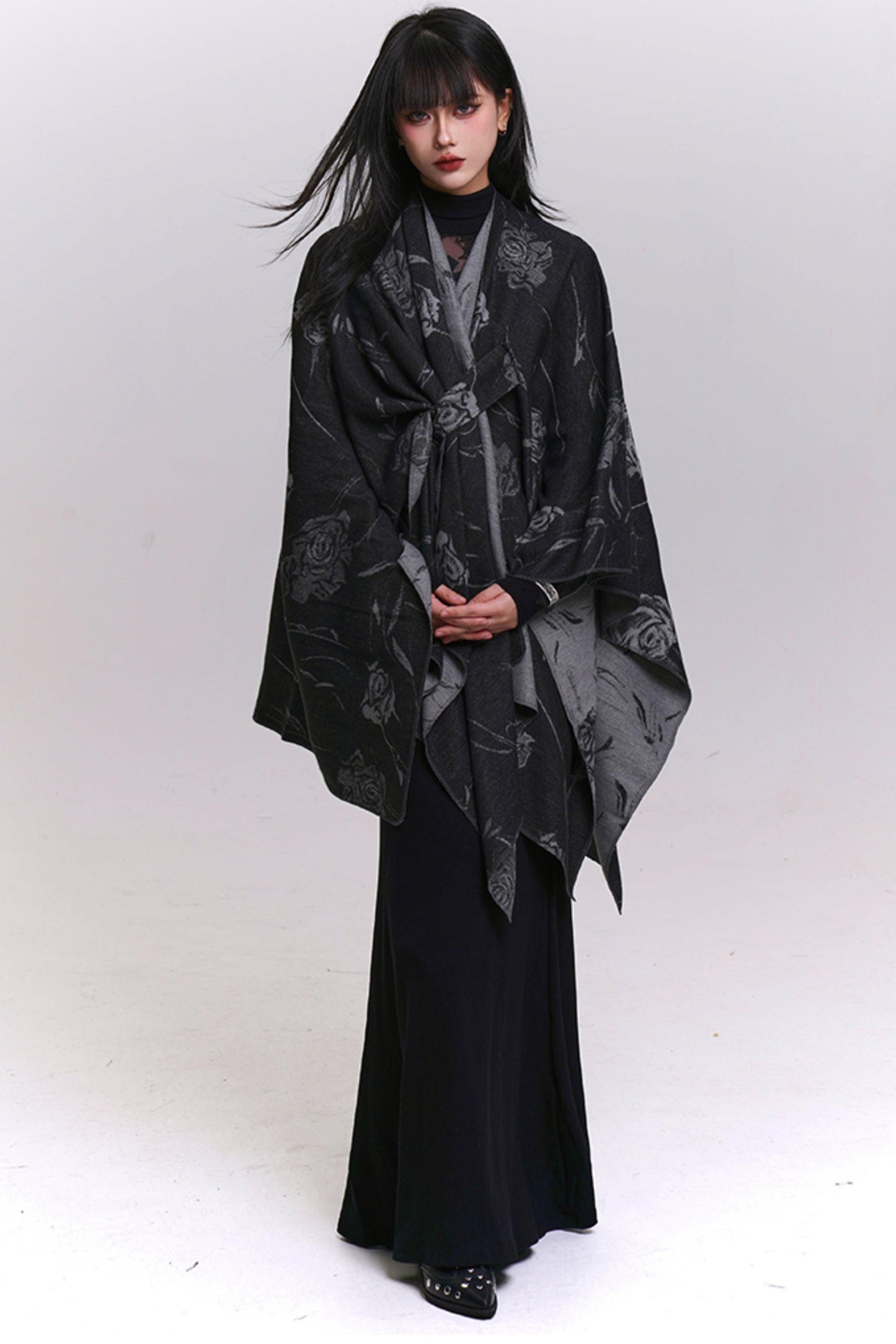 Elegant Crochet Style Scarf Shawl