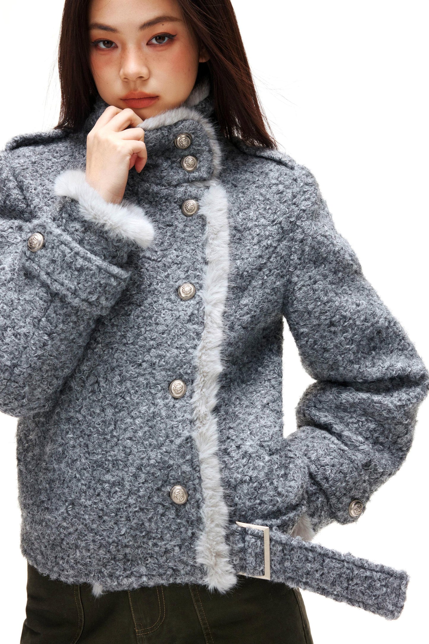 Retro Woolen Patchwork Coat