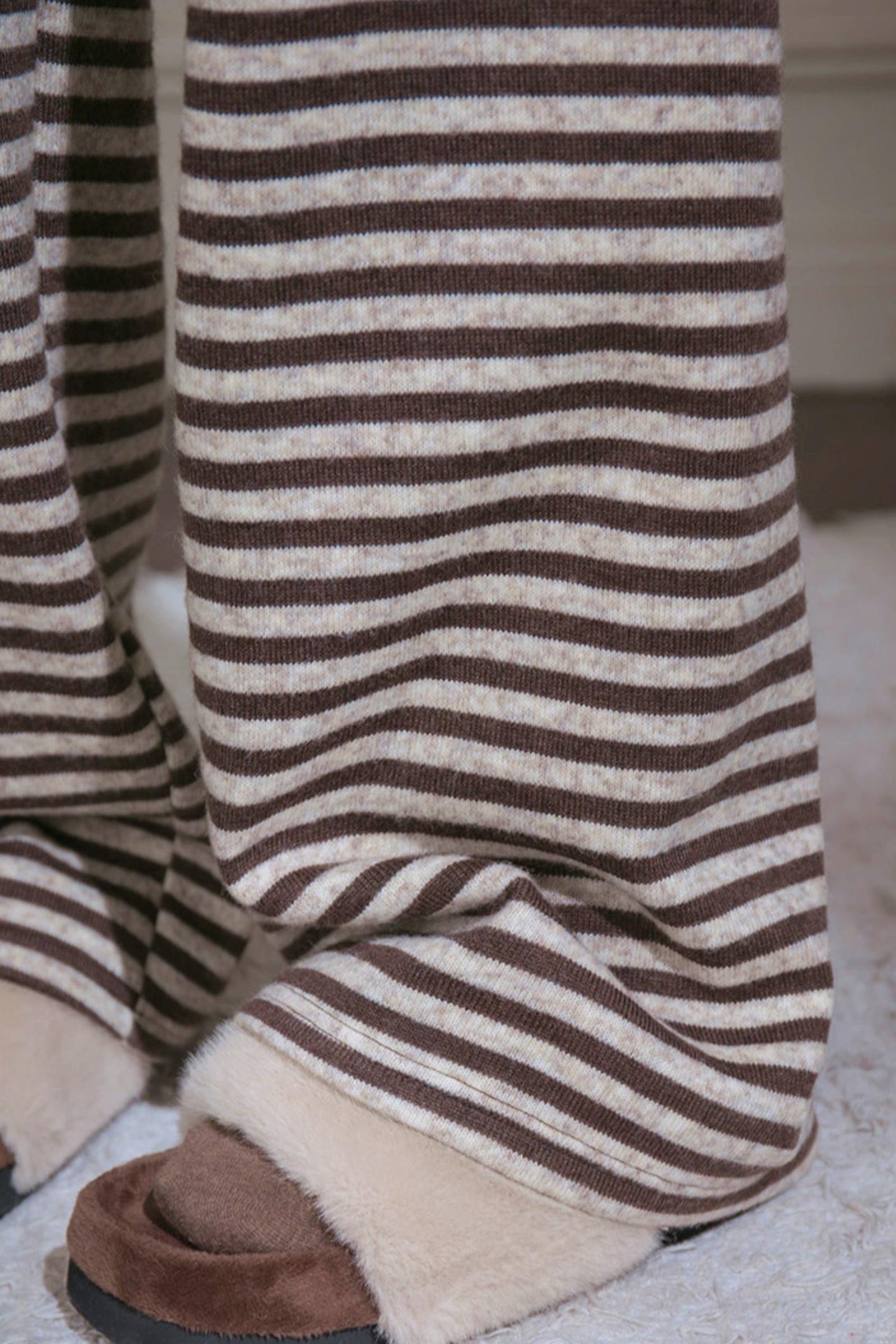 Striped Loose Knit Pants