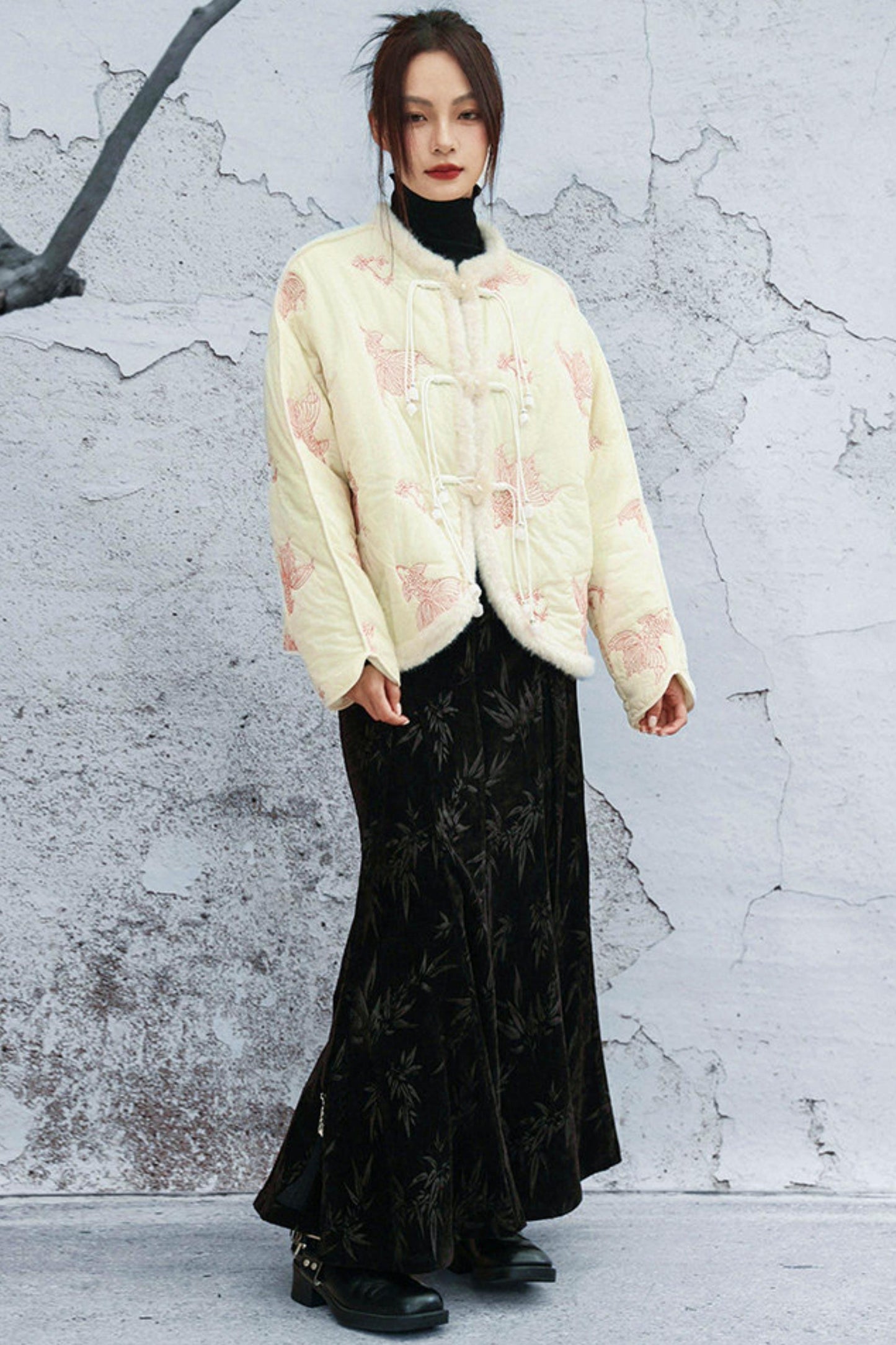 Coy Embroidered Cotton Jacket