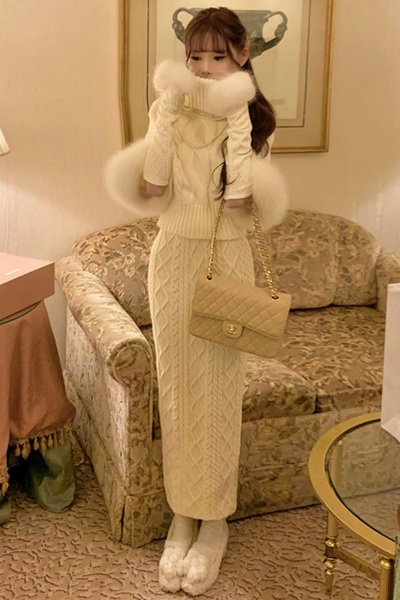 フラワーパールネックレス