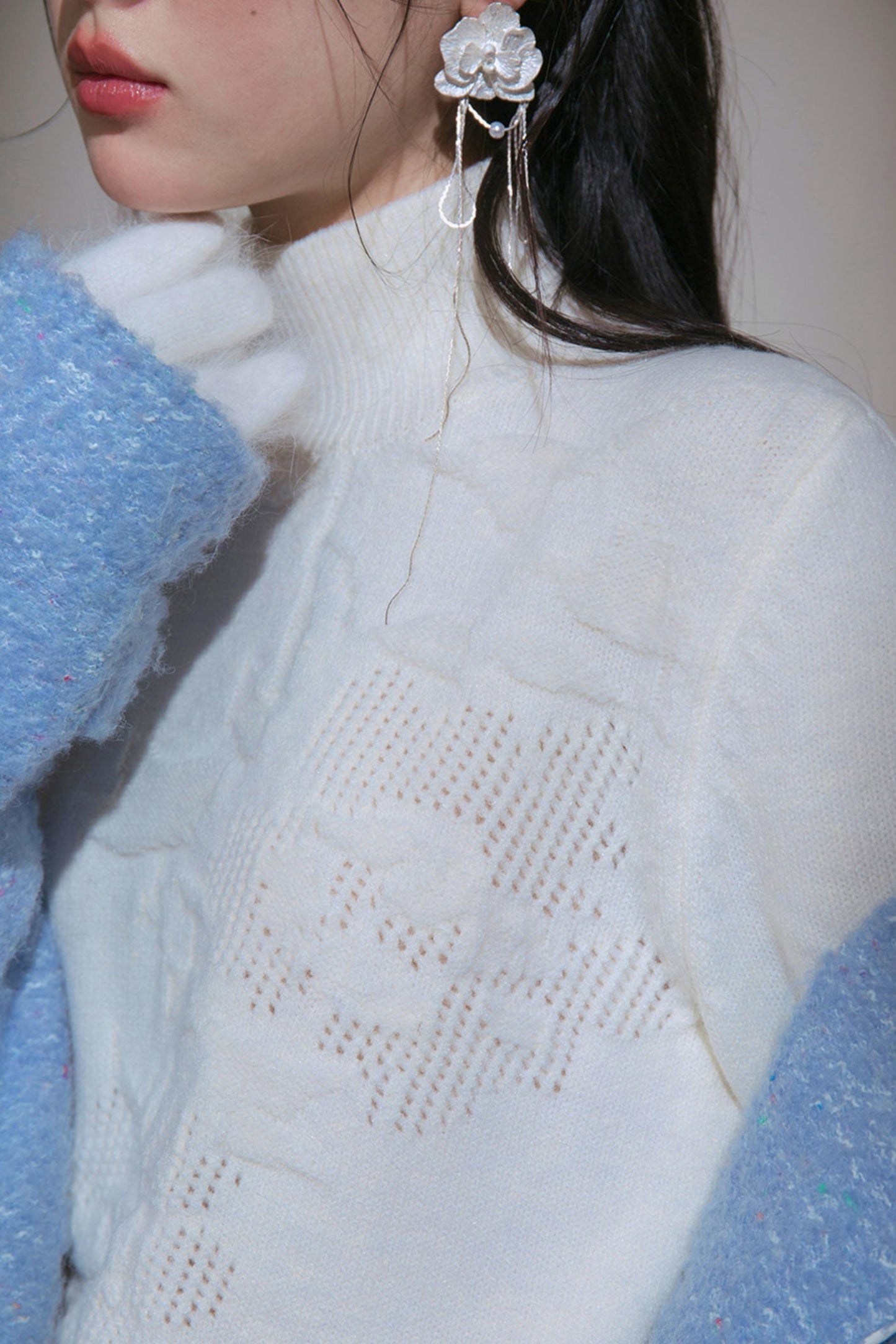 Milky White Turtleneck Top