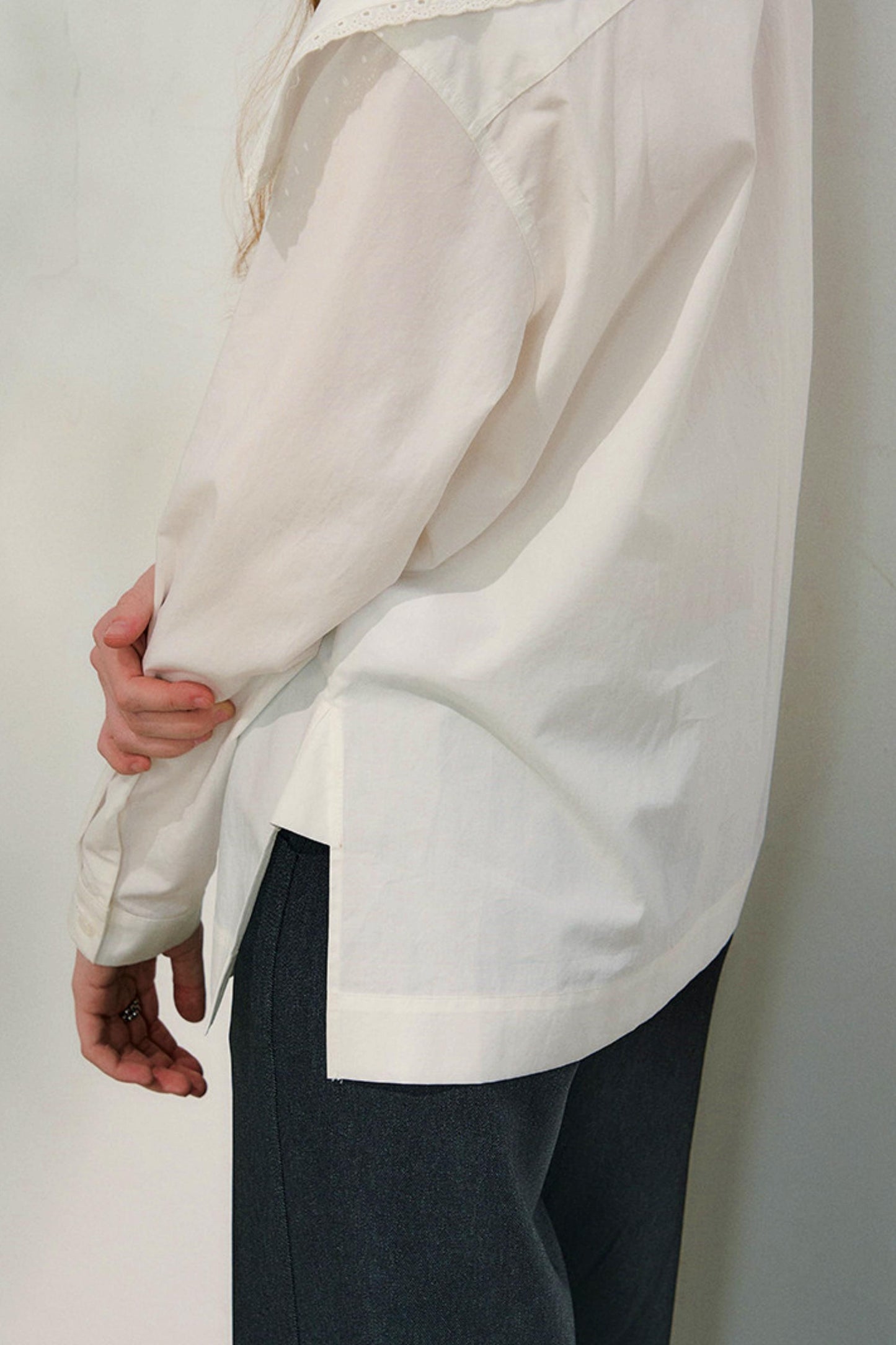 프렌치 세일러 칼라 블라우스