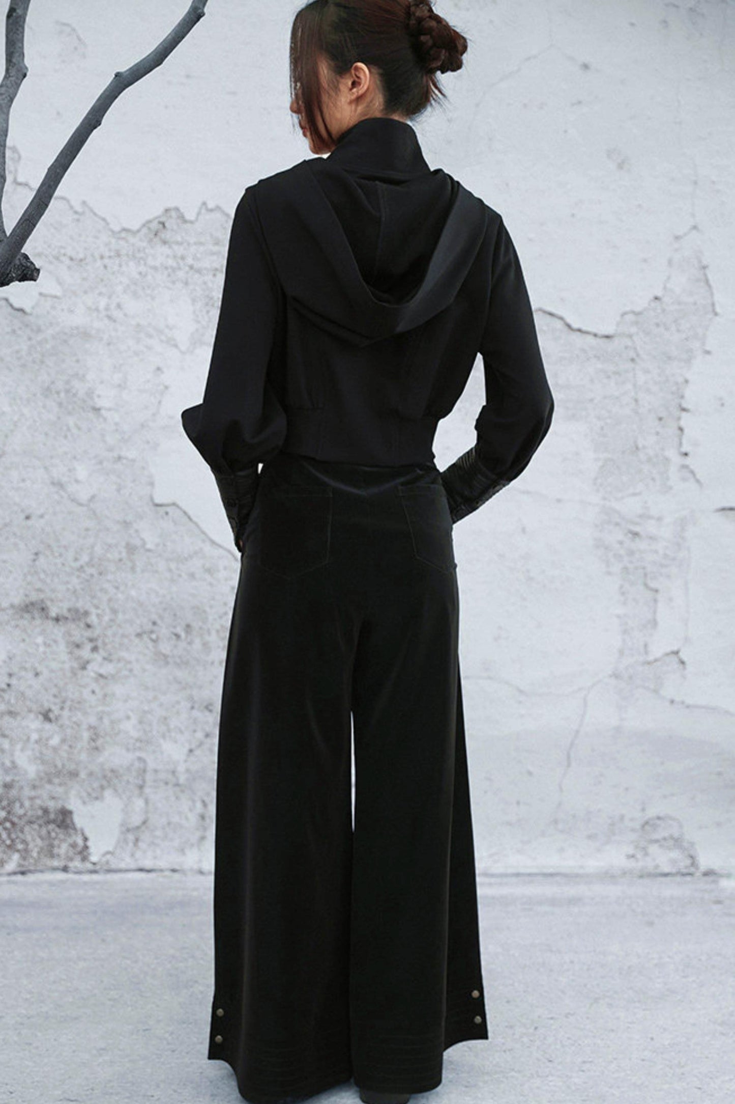 Butterfly Embroidered Hooded Jacket