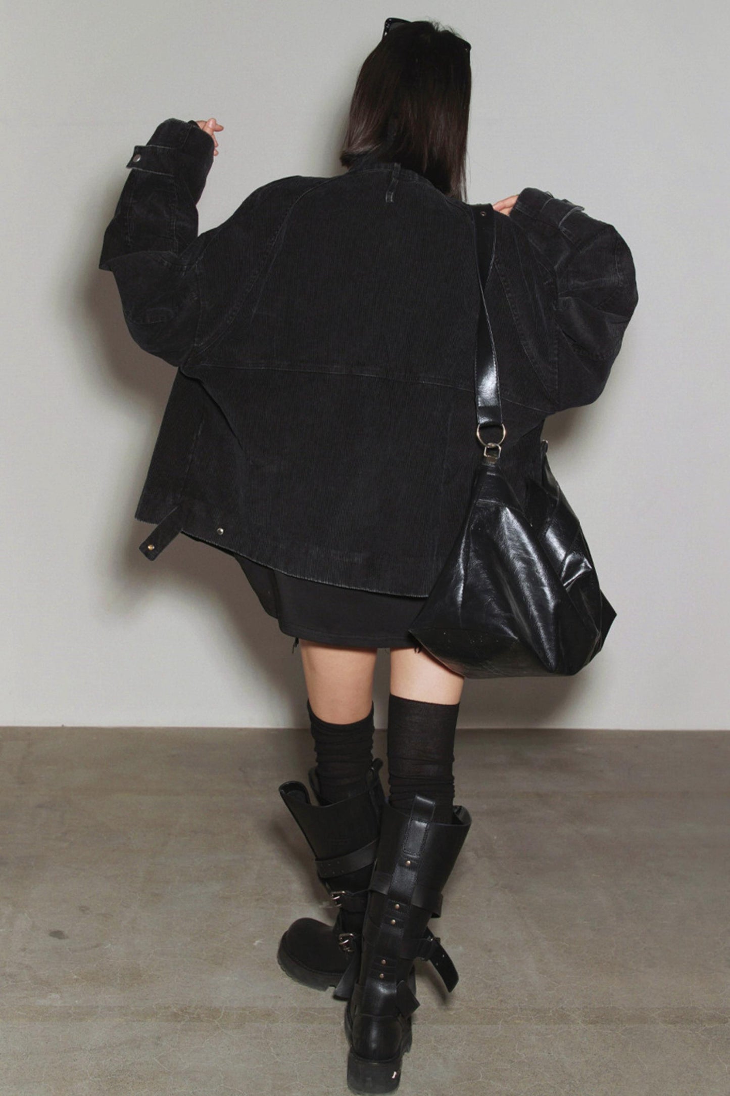 コーデュロイスタンドカラージャケット