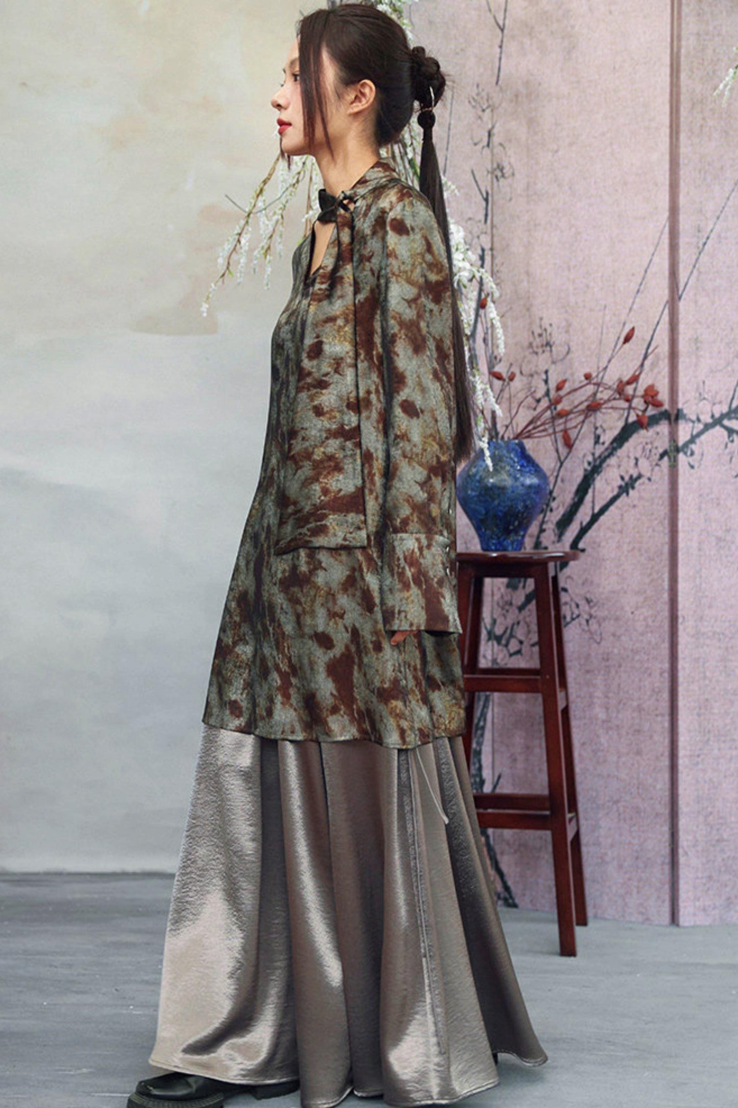 Elegant Satin Skirt