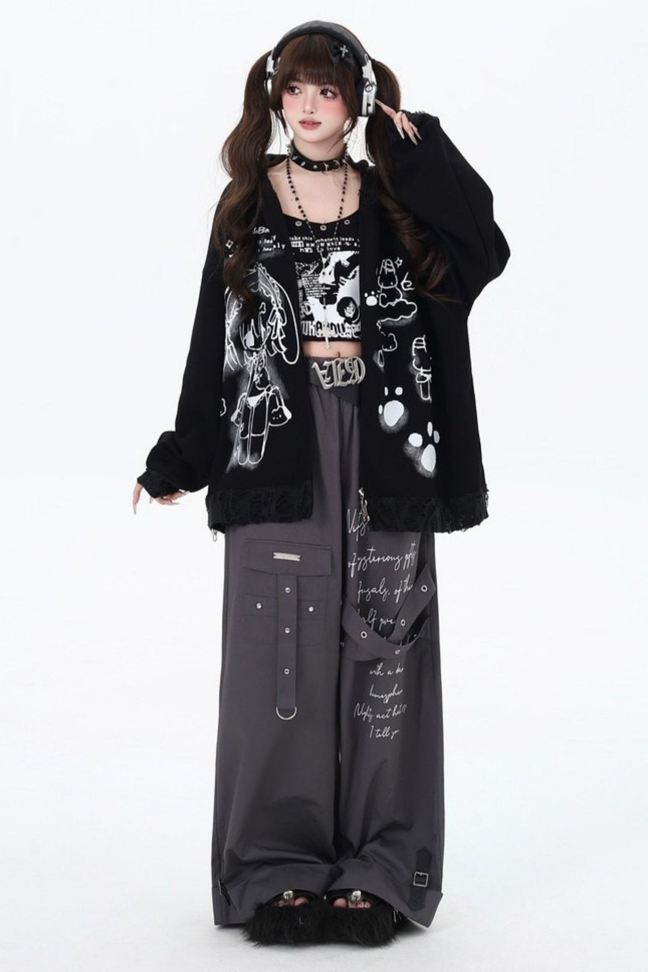 Loosfit monogram car goopants