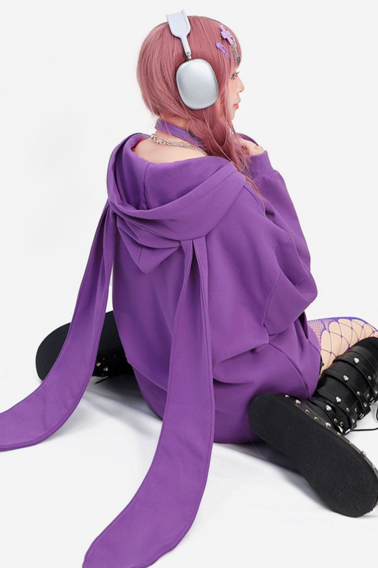 スターラビットメッセンジャーイヤージッパーフーディー