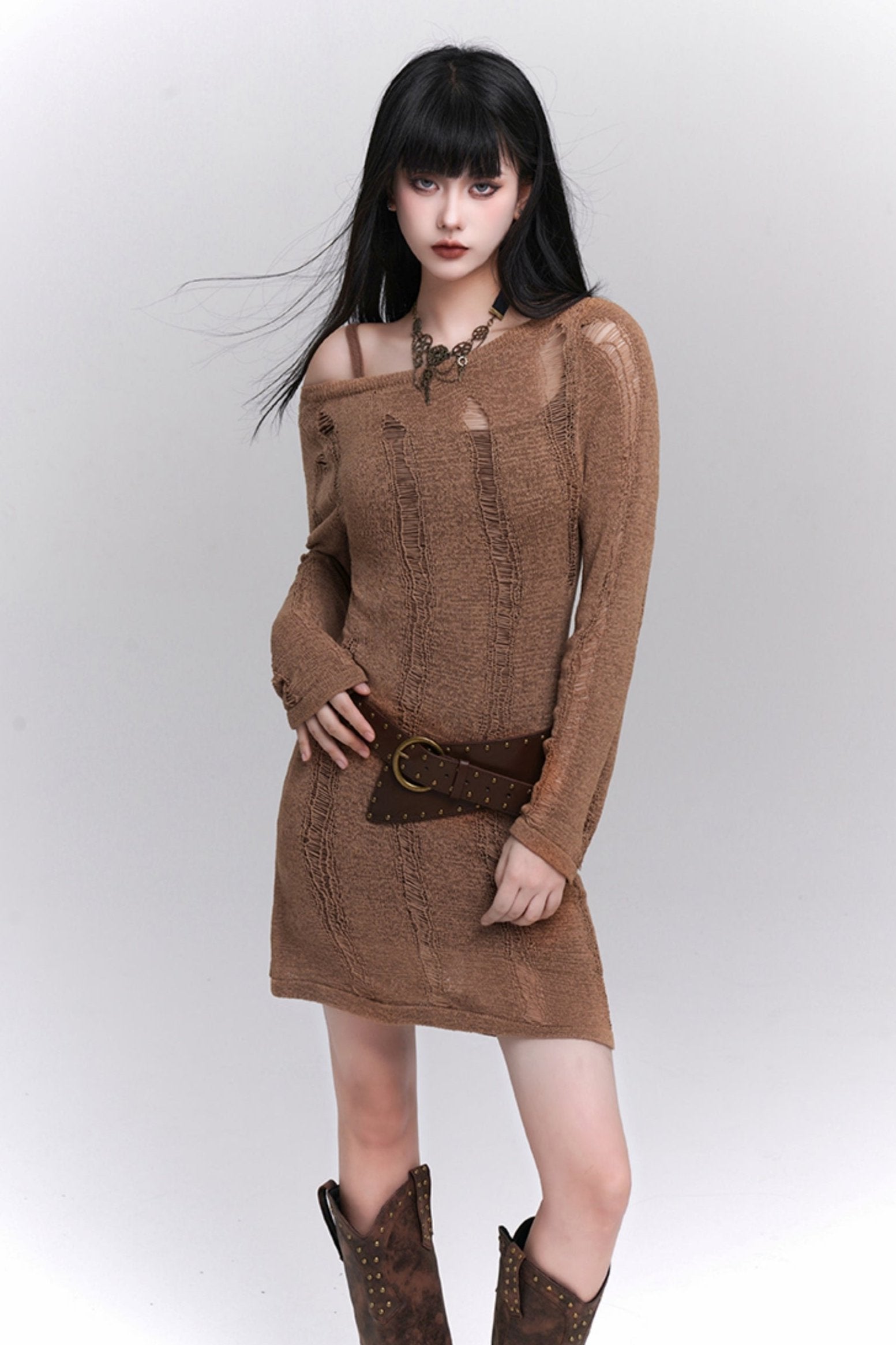 knitted ripped dress Amazon.com: Green Knitted Long Sleeves Backless Ripped Dress for Women Sexy Tight Mini Club Dress : Clothing, Shoes & Jewelry