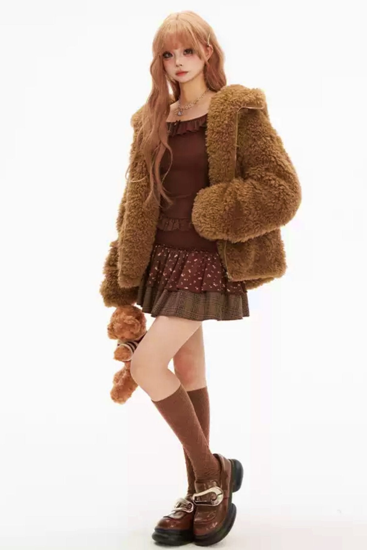 フローラルハイウエストパフィースパイスガールスカート