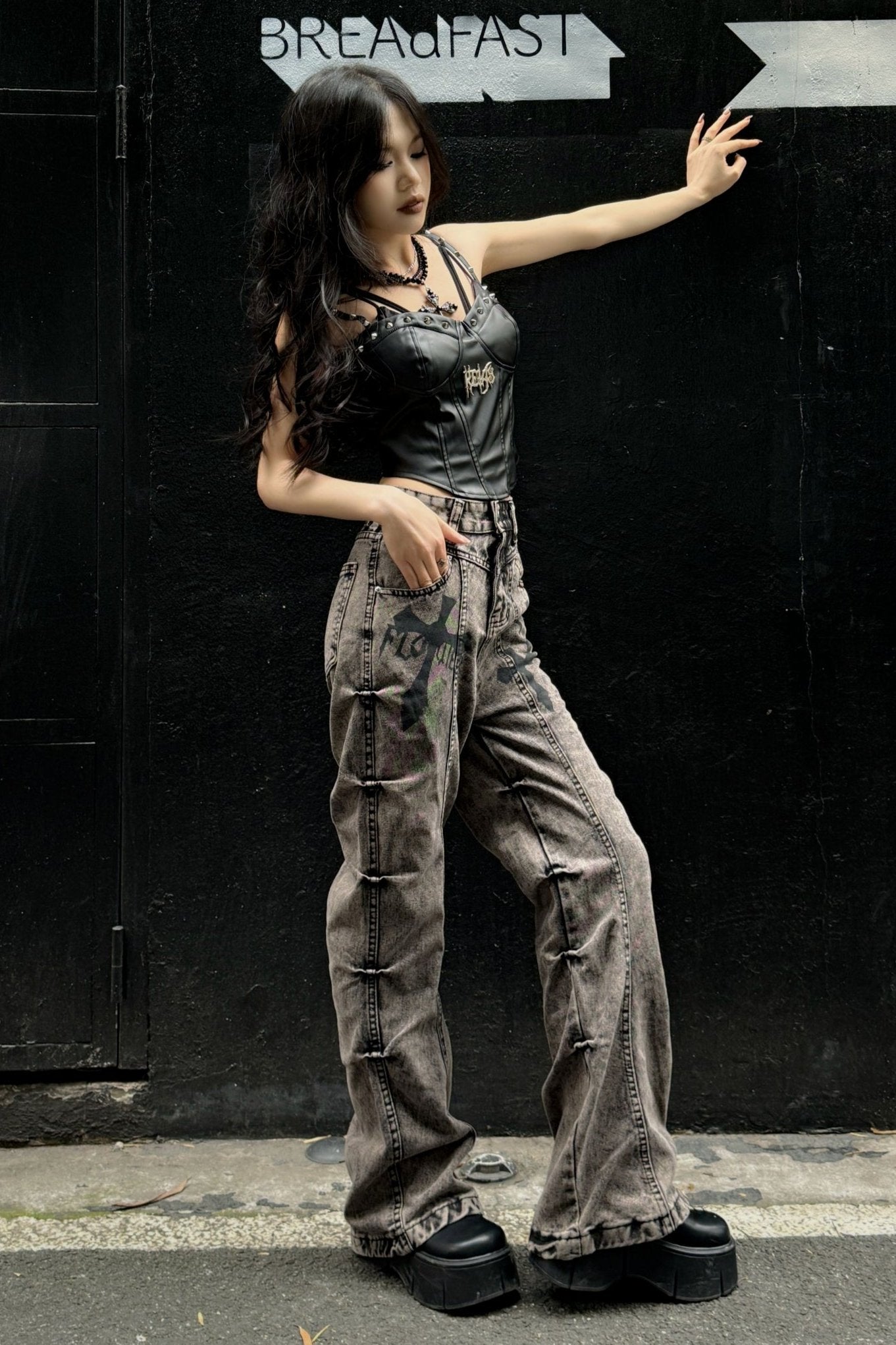 Summer Vintage Mop Flare Pants