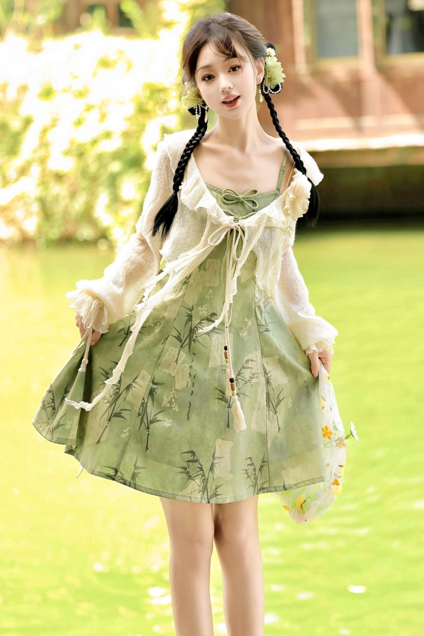 Daily Hanfu Sweet Cardigan + Slip Dress – Belchic