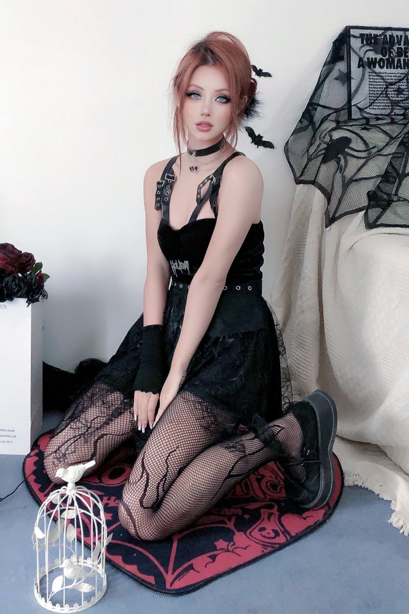 Punk Rock Mesh Frame Leggings