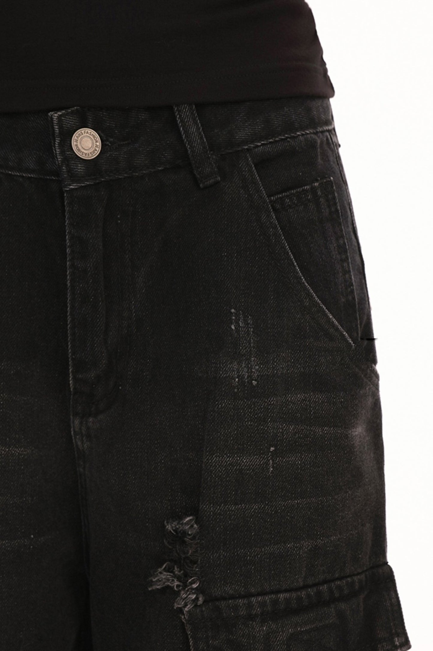 Lip Draw Hemwide Leg Jeans